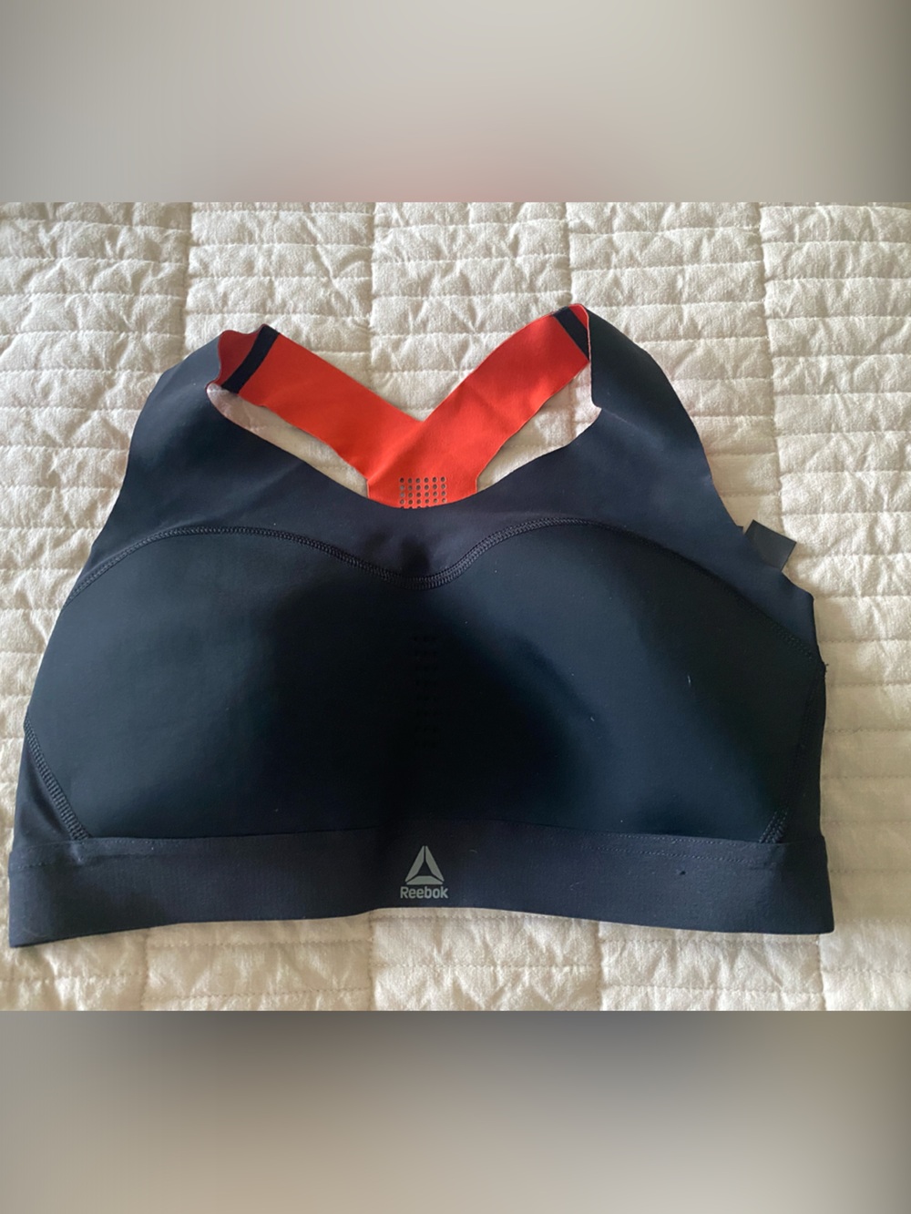 Reebok Sports Bra Black and Orange